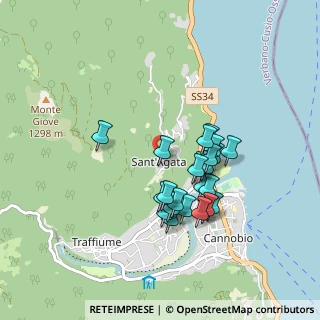 Mappa Via alla Fonte, 28822 Cannobio VB, Italia (0.73478)