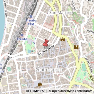 Mappa Via Torre Verde, 21, 38122 Trento, Trento (Trentino-Alto Adige)