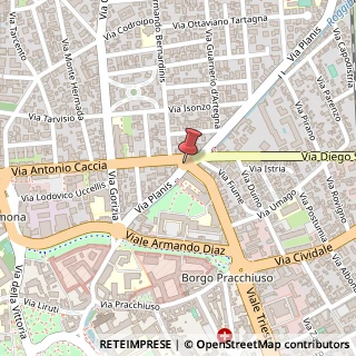 Mappa Via Antonio Caccia, 97, 33100 Udine, Udine (Friuli-Venezia Giulia)