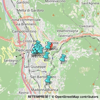 Mappa Loc. San Donà, 38122 Trento TN, Italia (1.36091)