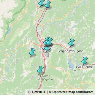 Mappa Via per L'Osservatorio, 38122 Trento TN, Italia (6.52909)