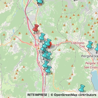 Mappa Via per L'Osservatorio, 38122 Trento TN, Italia (4.90875)