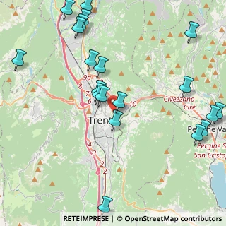 Mappa Via per L'Osservatorio, 38122 Trento TN, Italia (5.199)