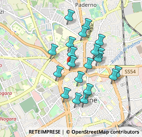 Mappa Viale S. Daniele, 33010 Udine UD, Italia (0.757)