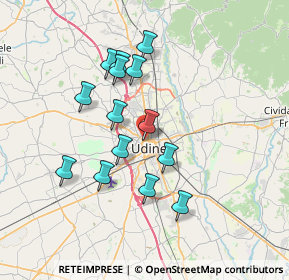 Mappa Viale S. Daniele, 33010 Udine UD, Italia (6.31357)