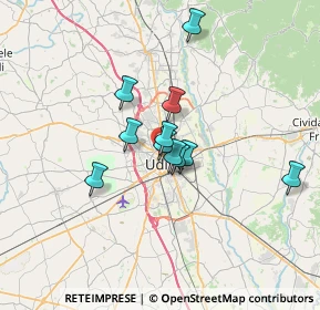 Mappa Viale S. Daniele, 33010 Udine UD, Italia (4.73364)