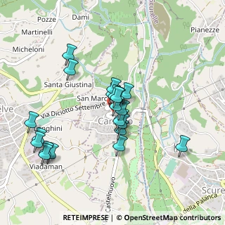 Mappa Via Villa, 38050 Carzano TN, Italia (0.38182)