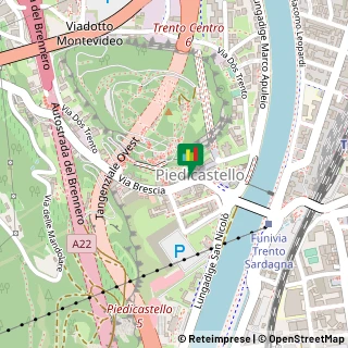 Mappa Via Brescia, 4, 38121 Trento, Trento (Trentino-Alto Adige)