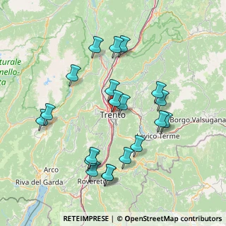 Mappa Via della Cervara, 38122 Trento TN, Italia (15.416)
