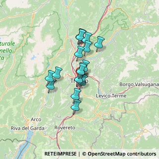 Mappa Via della Cervara, 38122 Trento TN, Italia (9.39556)