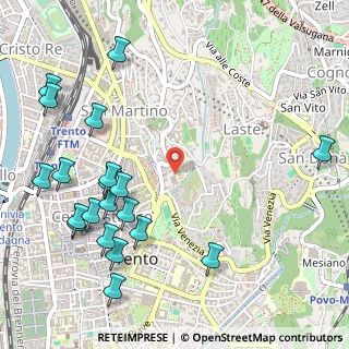 Mappa Via della Cervara, 38122 Trento TN, Italia (0.668)