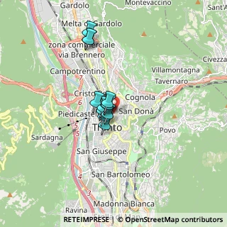 Mappa Via della Cervara, 38122 Trento TN, Italia (1.04692)