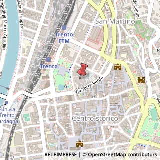 Mappa Piazza Dante, 20, 38122 Trento, Trento (Trentino-Alto Adige)