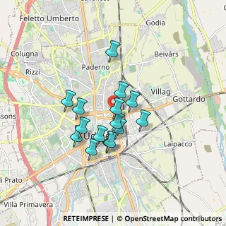 Mappa Via Fiume, 33100 Udine UD, Italia (1.30667)