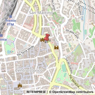 Mappa Piazza della Mostra, 21, 38122 Trento, Trento (Trentino-Alto Adige)
