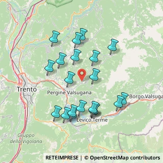 Mappa 38057 Frassilongo TN, Italia (7.2925)