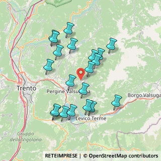 Mappa 38057 Frassilongo TN, Italia (7.0665)
