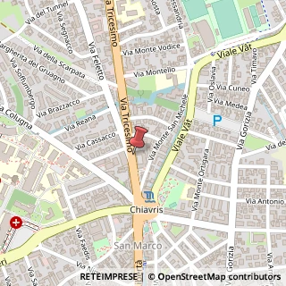 Mappa Via Tricesimo, 7, 33100 Udine, Udine (Friuli-Venezia Giulia)
