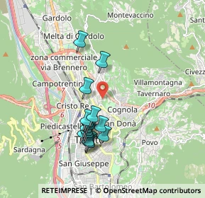 Mappa Martignano, 38121 Trento TN, Italia (1.62375)