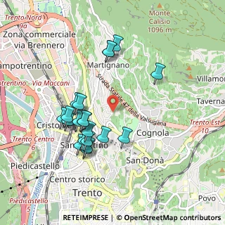 Mappa Martignano, 38121 Trento TN, Italia (0.8835)