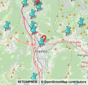 Mappa Martignano, 38121 Trento TN, Italia (6.5695)