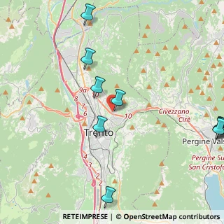 Mappa Via di Zell, 38100 Trento TN, Italia (5.78364)