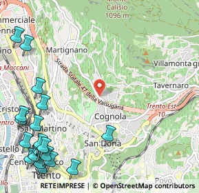 Mappa Via di Zell, 38100 Trento TN, Italia (1.6705)