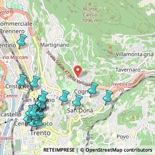 Mappa Via di Zell, 38100 Trento TN, Italia (1.4605)