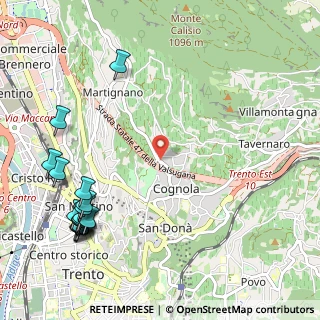 Mappa Via di Zell, 38100 Trento TN, Italia (1.449)