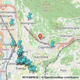 Mappa Via di Zell, 38100 Trento TN, Italia (1.546)