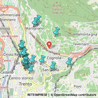 Mappa Via di Zell, 38100 Trento TN, Italia (1.182)