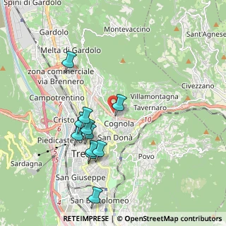 Mappa Via di Zell, 38100 Trento TN, Italia (1.84636)