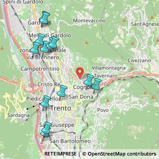 Mappa Via di Zell, 38100 Trento TN, Italia (2.48308)