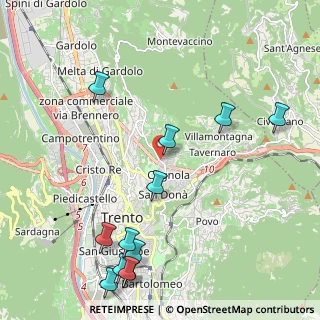 Mappa Via di Zell, 38100 Trento TN, Italia (2.64667)