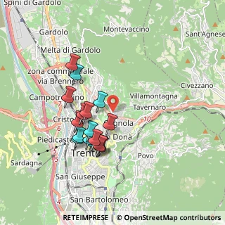 Mappa Via di Zell, 38100 Trento TN, Italia (1.60824)