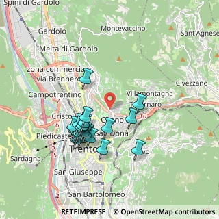 Mappa Via di Zell, 38100 Trento TN, Italia (1.6535)