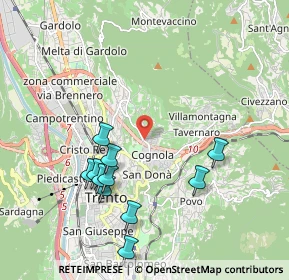 Mappa Via di Zell, 38100 Trento TN, Italia (2.03818)