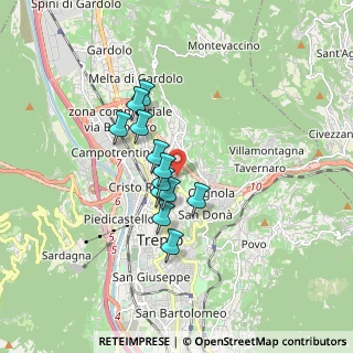 Mappa Via del Dos, 38100 Martignano TN, Italia (1.22583)