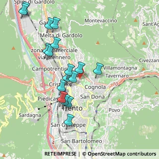Mappa Via del Dos, 38100 Martignano TN, Italia (1.98941)