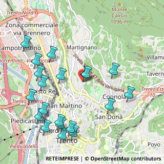Mappa Via del Dos, 38100 Martignano TN, Italia (1.194)