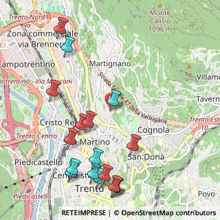 Mappa Via del Dos, 38100 Martignano TN, Italia (1.28)