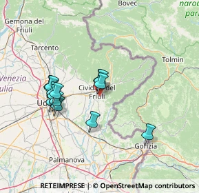 Mappa Via Vallanzana, 33043 Cividale del Friuli UD, Italia (12.60143)