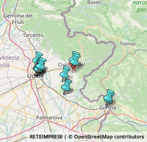 Mappa Via Vallanzana, 33043 Cividale del Friuli UD, Italia (12.86286)