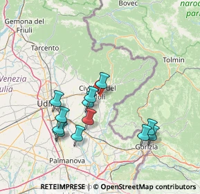 Mappa Via Vallanzana, 33043 Cividale del Friuli UD, Italia (14.25833)