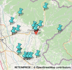 Mappa Via Vallanzana, 33043 Cividale del Friuli UD, Italia (8.5325)