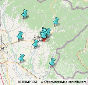 Mappa Via Vallanzana, 33043 Cividale del Friuli UD, Italia (5.42667)