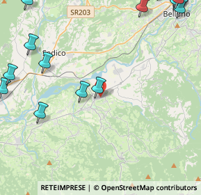 Mappa Via Cavassico superiore, 32026 Borgo Valbelluna BL, Italia (7.00706)