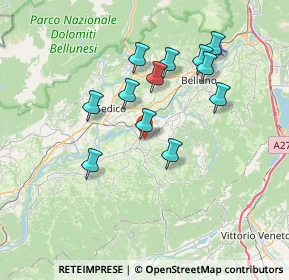 Mappa Via Cavassico superiore, 32026 Borgo Valbelluna BL, Italia (6.38083)