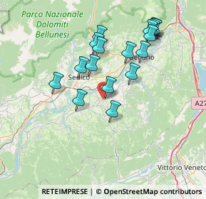 Mappa Via Cavassico superiore, 32026 Borgo Valbelluna BL, Italia (6.92765)