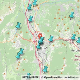 Mappa Via del Brennero, 38123 Trento TN, Italia (5.8995)